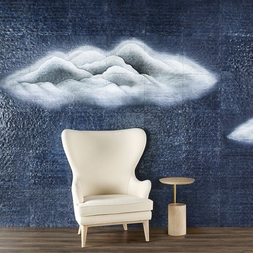 Carrelage coquille - Cumulus Capiz - Phillip Jeffries - brillant / d'intérieur / mural