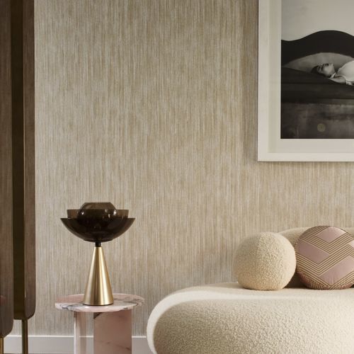 Papier peint contemporain - Sevilla Weave - Phillip Jeffries - uni / aspect tissu / gris