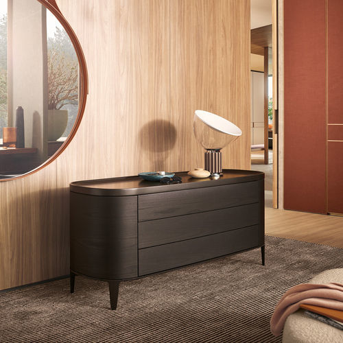 Commode contemporaine - GENTLEMAN - Poliform - en placage de bois / en métal peint / par Marcel Wanders