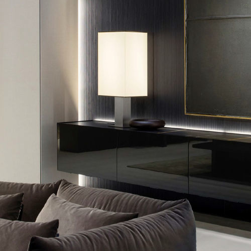 Abat-jour contemporain - HELGA - Poliform - en acier / en tissu