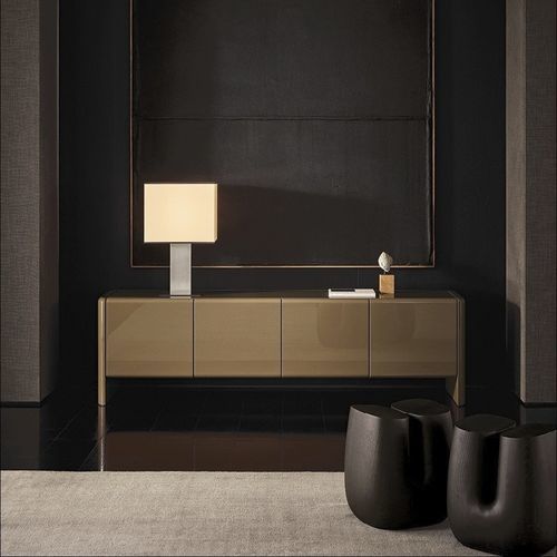 Buffet contemporain - DUKE - Poliform - en chêne / en orme / en marbre
