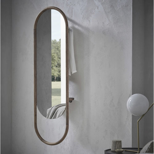 Miroir mural - BACKSTAGE - Porada - contemporain / ovale / en noyer
