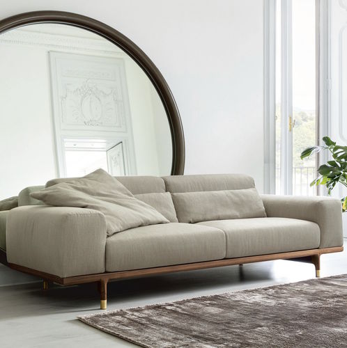 Canapé modulable - ARGO - Porada - contemporain / en tissu / en cuir