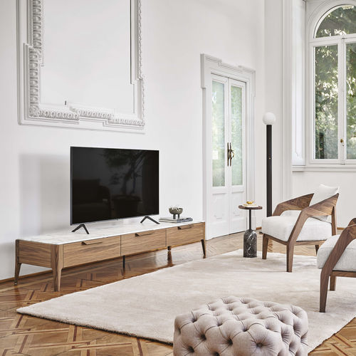 Meuble TV contemporain - ATLANTE  - Porada - lowboard / avec tiroirs / avec rangement intégré