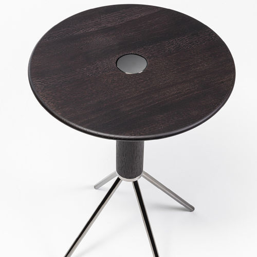 Table basse contemporaine - JEÑO H40 TONDO - Porada - en chêne / avec piètement en métal / ronde