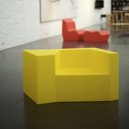 Fauteuil contemporain - DAI - SDC_lab - en tissu / en cuir / en bois
