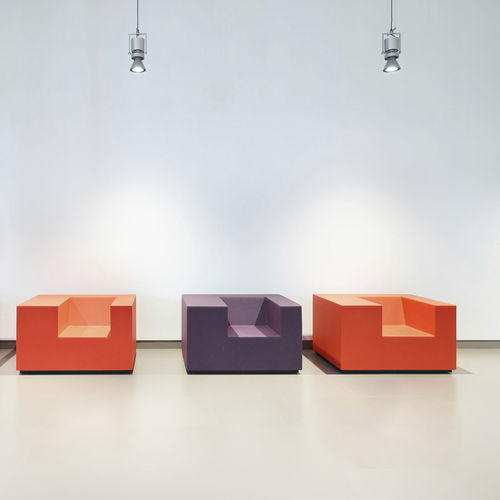 Fauteuil contemporain - RPBW - SDC_lab - en tissu / en bois / tapissé