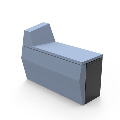 Banque d'accueil modulable - LEAN - SDC_lab - en mélaminé