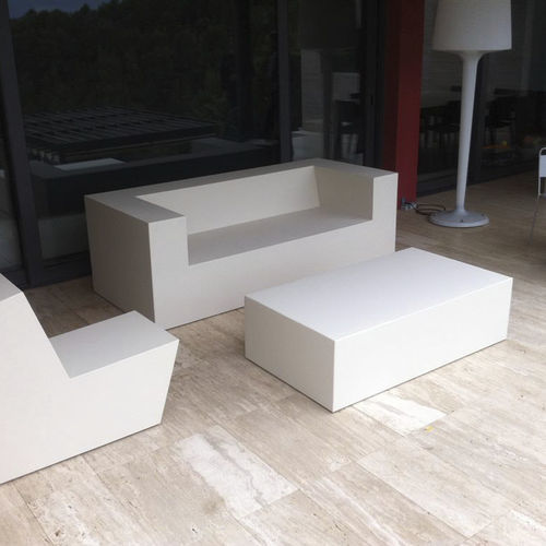Pouf contemporain - CLUB 01 - SDC_lab - en cuir / rectangulaire / tapissé