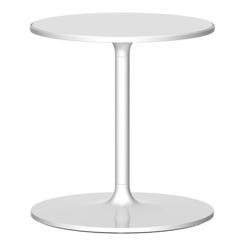 Table d'appoint contemporaine - Poppy - REXITE - en cristal / avec piètement en acier peint / ronde