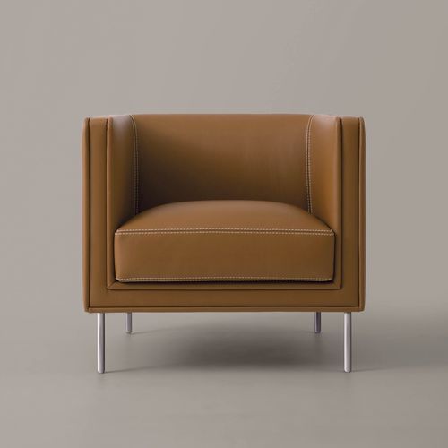 Fauteuil contemporain - FORREST LIGHT - Rivolta - en tissu / en cuir / en hêtre