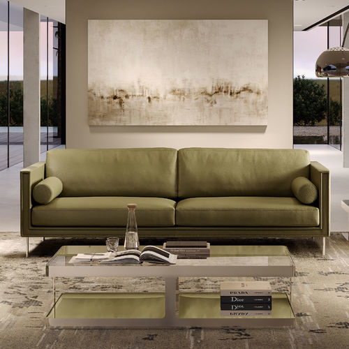 Canapé contemporain - FORREST LIGHT - Rivolta - en tissu / en cuir / à coussins