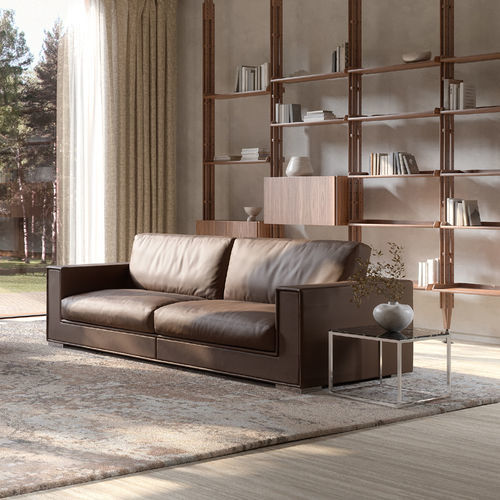 Canapé moderne - FORREST - Rivolta - en tissu / en mousse de polyuréthane / en cuir