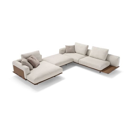 Canapé modulable - Borromeo - Rossi di Albizzate - d'angle / contemporain / en tissu