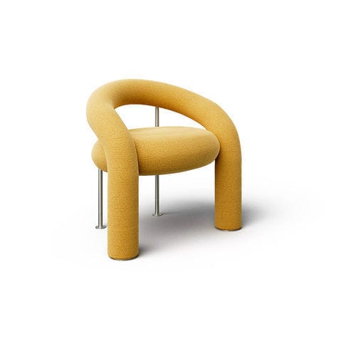 Chaise contemporaine - TUBE - Rossi di Albizzate - d'intérieur / en aluminium / en cuir
