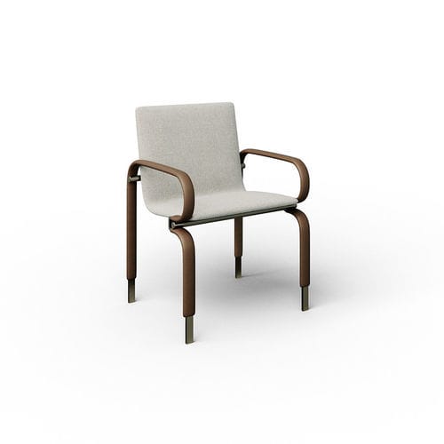 Chaise contemporaine - Ellice - Rossi di Albizzate - d'intérieur / en cuir / en tissu