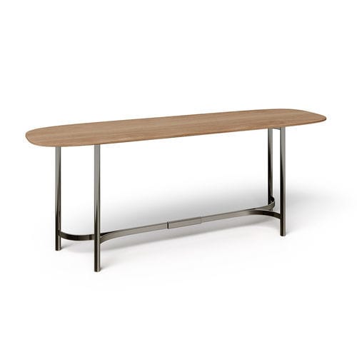 Table d'appoint contemporaine - Borromeo - Rossi di Albizzate - en bois / en métal / avec piètement en métal