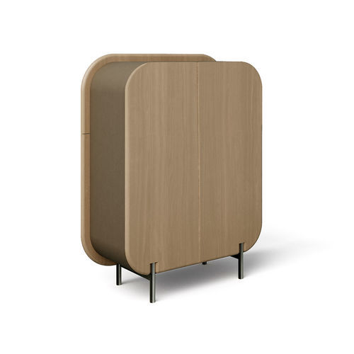 Buffet haut - Capri  - Rossi di Albizzate - contemporain / en bois / avec étagère