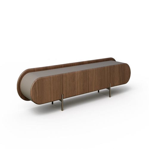 Buffet contemporain - Capri Madia - Rossi di Albizzate - en bois / avec étagère / avec tiroirs