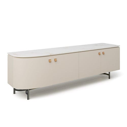 Buffet contemporain - Diodoro Madia - Rossi di Albizzate - en métal / en bois / en marbre