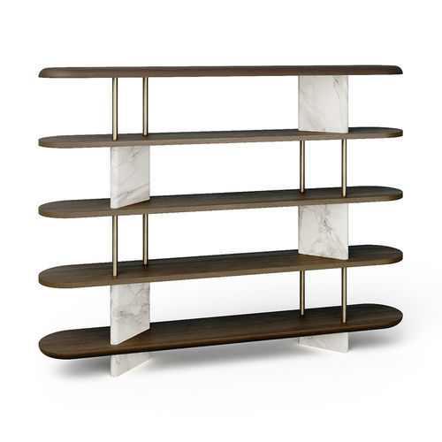 Étagère paravent - Lifestyle - Rossi di Albizzate - contemporaine / en bois / en métal