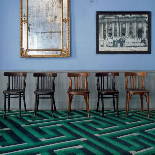 Tapis contemporain - KEY SHADOW - The Rug Company - géométrique / en laine / en laine du Tibet