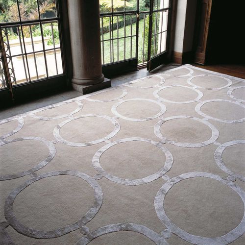 Tapis contemporain - CATELLA - The Rug Company - géométrique / en laine / en soie