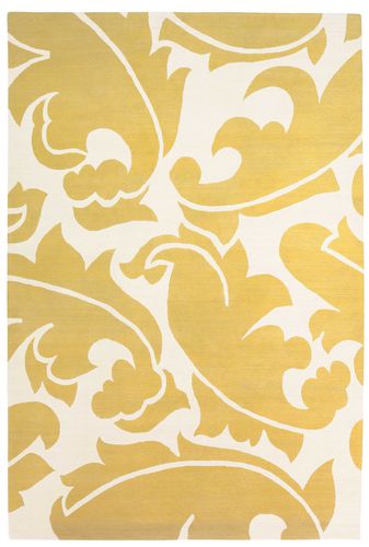 Tapis contemporain - OVERLEAF - The Rug Company - à fleurs / en laine / rectangulaire