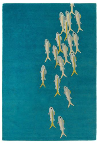 Tapis contemporain - FISHES  - The Rug Company - à motif / en laine / en laine du Tibet
