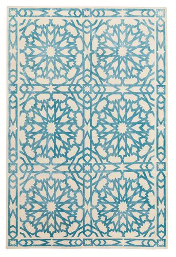 Tapis contemporain - MAMOUNIA SKY - The Rug Company - à motif / en laine / en soie