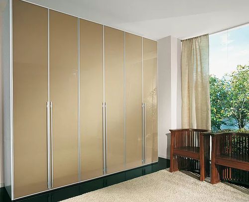 Armoire contemporaine - Sangiorgio Mobili - en bois / en verre laqué / en aluminium anodisé