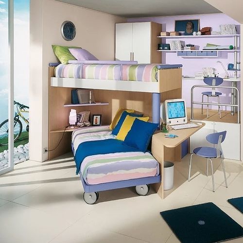 Lit mezzanine - LOFT - Sangiorgio Mobili - simple / contemporain / pour enfant (unisexe)