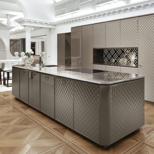Cuisine contemporaine - BELLAGIO - SCIC - en verre / en marbre / en tissu