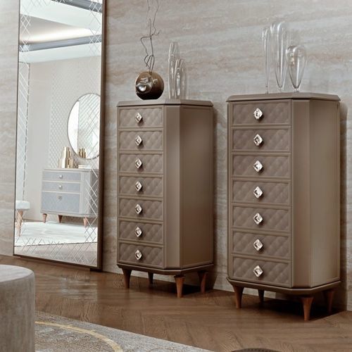 Chiffonnier classique - BELLAGIO - SCIC - en bois / en verre laqué / marron