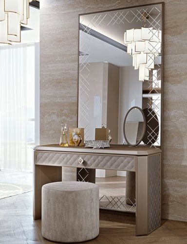Coiffeuse classique - BELLAGIO - SCIC - en verre laqué / monoplace