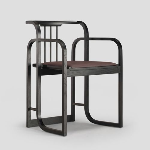 Chaise visiteur contemporaine - WYANDOTTE  - Skram Furniture - d'intérieur / en cuir / en métal