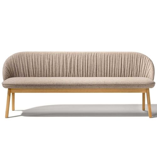 Banc contemporain - FLOR - TEAM 7 - en chêne / en hêtre / en noyer