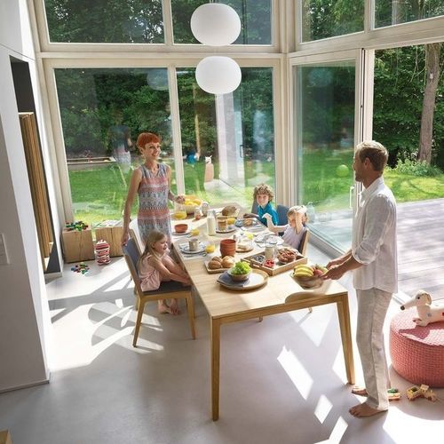 Table à manger contemporaine - MYLON - TEAM 7 - en chêne / en noyer / en hêtre