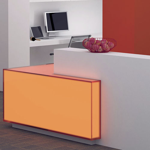 Banque d'accueil modulable - 600.02 - 3Form - en résine / lumineuse