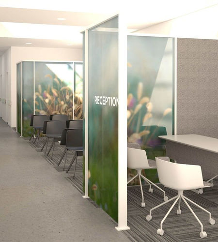 Cloison fixe - ILTUO - 3Form - vitrée / en résine / professionnelle