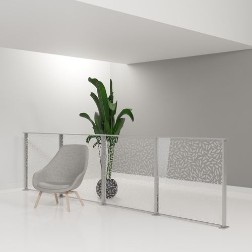 Séparateur d'espace en résine - ILTUO - 3Form - en verre / en aluminium anodisé / professionnel