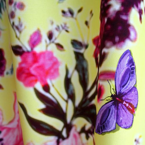 Tissu d'ameublement - BUTTERFLY BLURR - Timorous Beasties - à fleurs / en coton