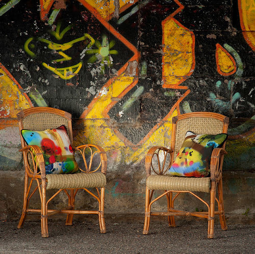 Tissu d'ameublement - GRAFFITI ALL OVER - Timorous Beasties - pour rideaux / graffiti / en polyester