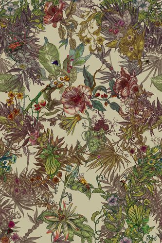 Tissu d'ameublement - OPERA BOTANICA - Timorous Beasties - pour rideaux / à fleurs / en lin