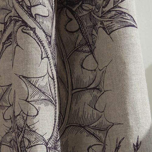 Tissu d'ameublement - THISTLE - Timorous Beasties - pour rideaux / à fleurs / en lin