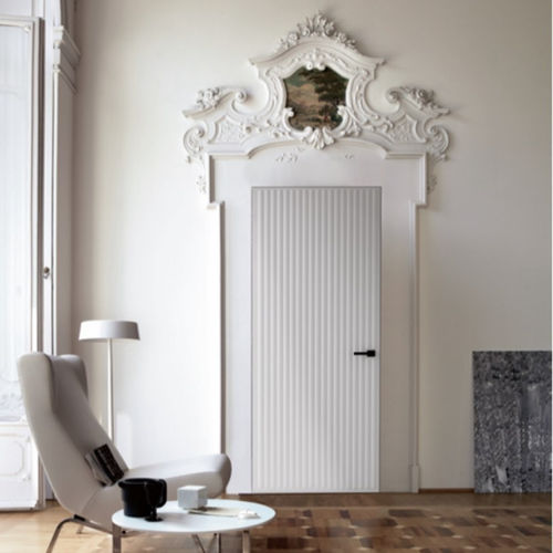 Porte d'intérieur - Olympia (rasomuro) - TreP Srl - en MDF / en placage de bois / battante