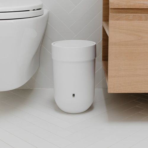 Poubelle de salle de bain - TOUCH - Umbra - en polypropylène / à couvercle basculant / d'intérieur