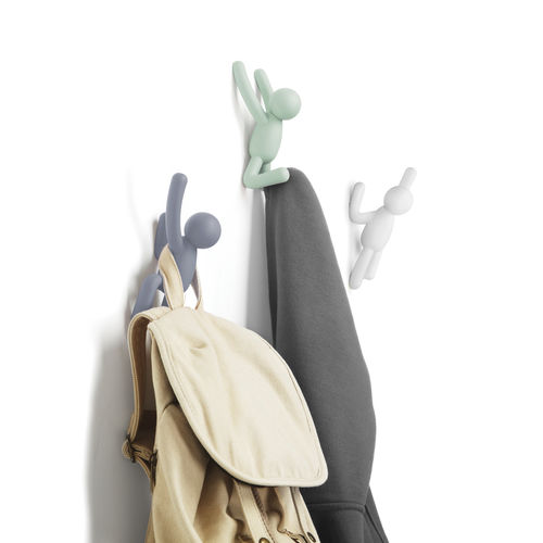 Patère design original - BUDDY - Umbra - en plastique / individuelle / de salle de bain