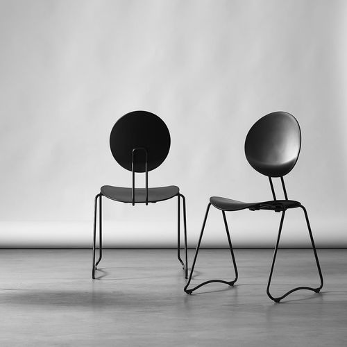 Chaise contemporaine - FLEX - VerPan - d'intérieur / en polypropylène / avec piètement en acier