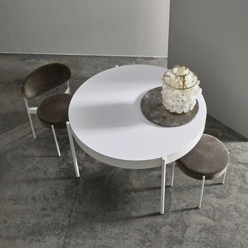 Table à manger contemporaine - SERIES 430 - VerPan - en MDF / en acier inoxydable / en linoléum